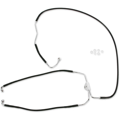 Drag Specialties Front Brake Line FLHT 09-13 ABS Black 1741-2939_256206