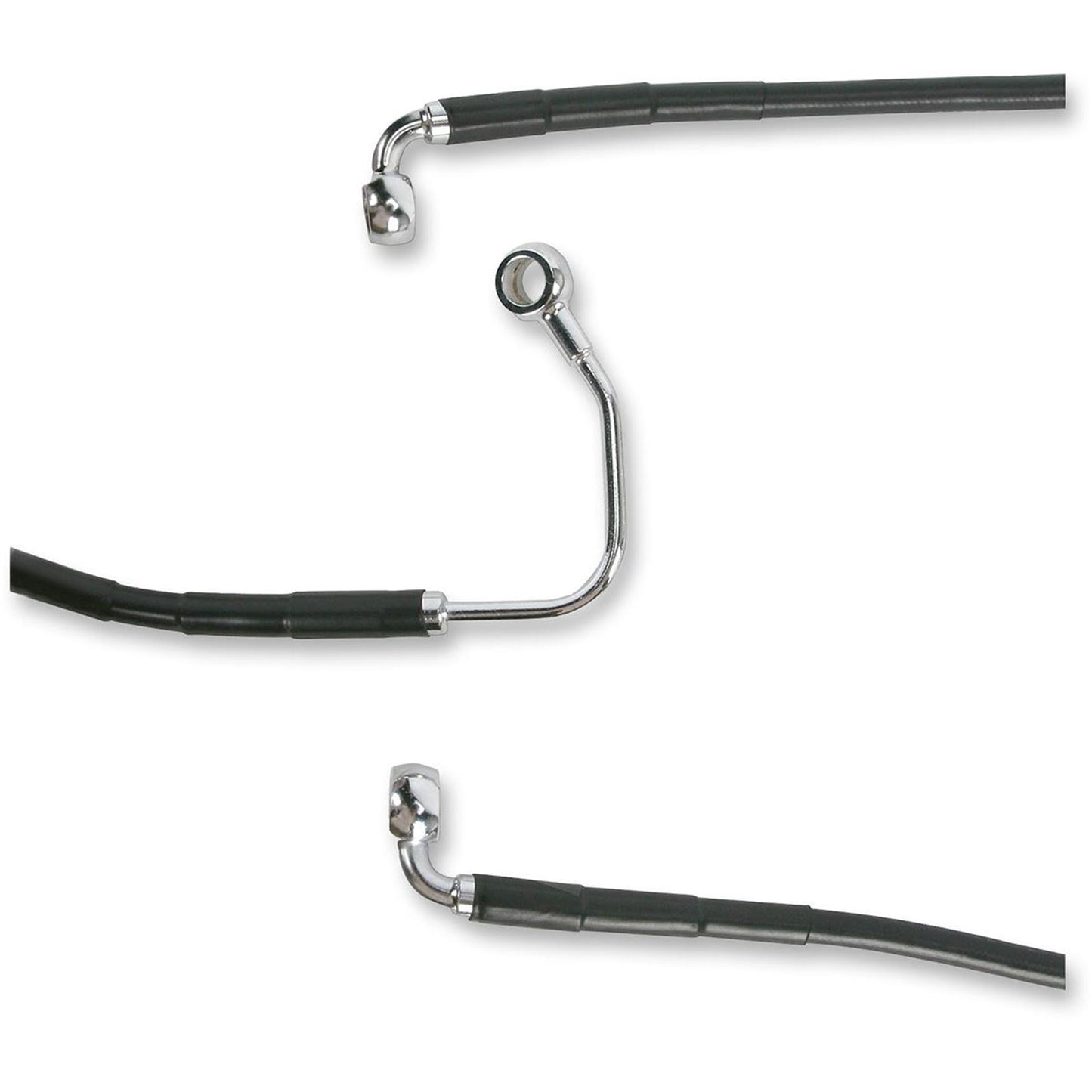 Drag Specialties Front Brake Line FLHT 09-13 ABS Black 1741-2939_256207