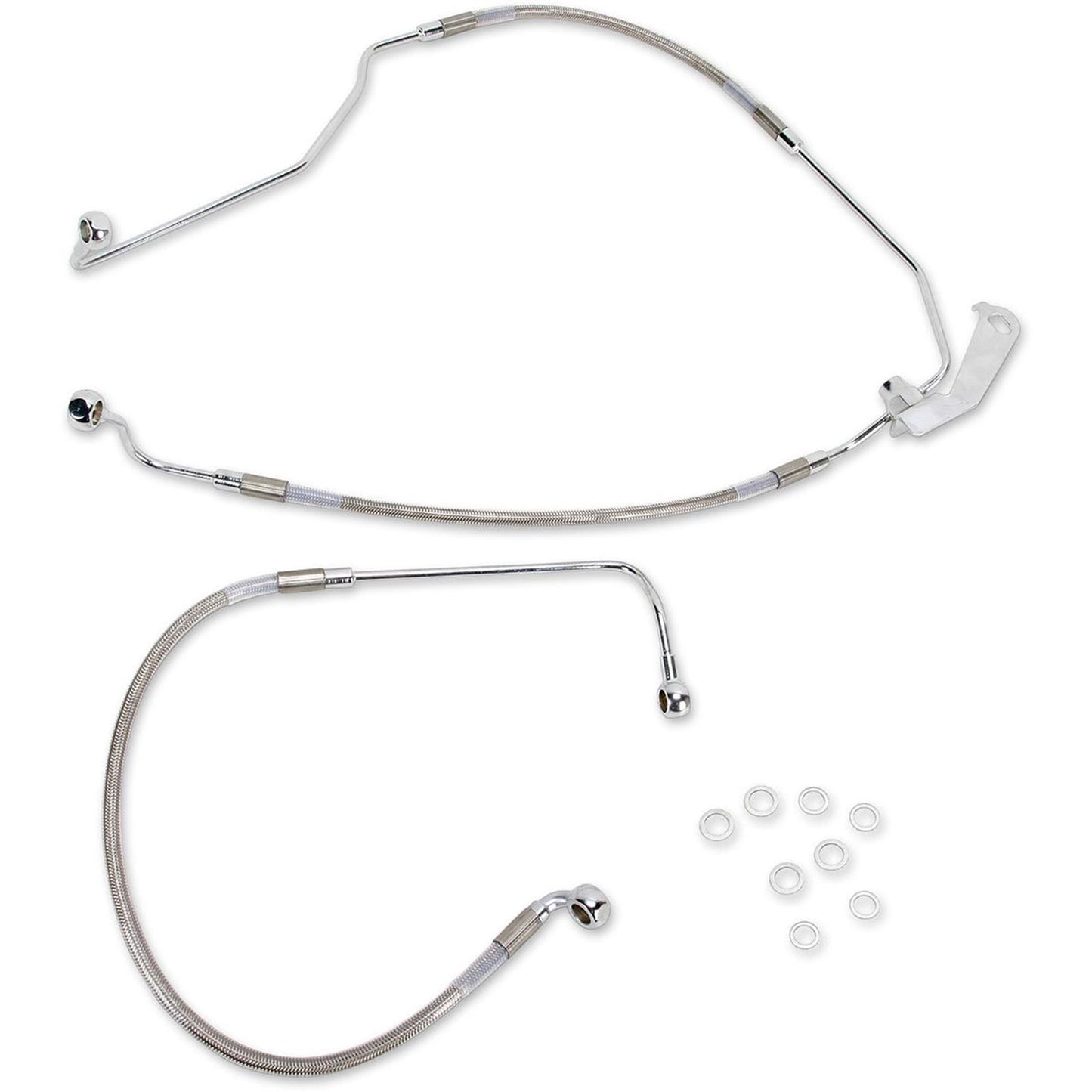Drag Specialties Rear Brake Line  FL 9-13 ABS Stainless Steel 1741-2941_256208