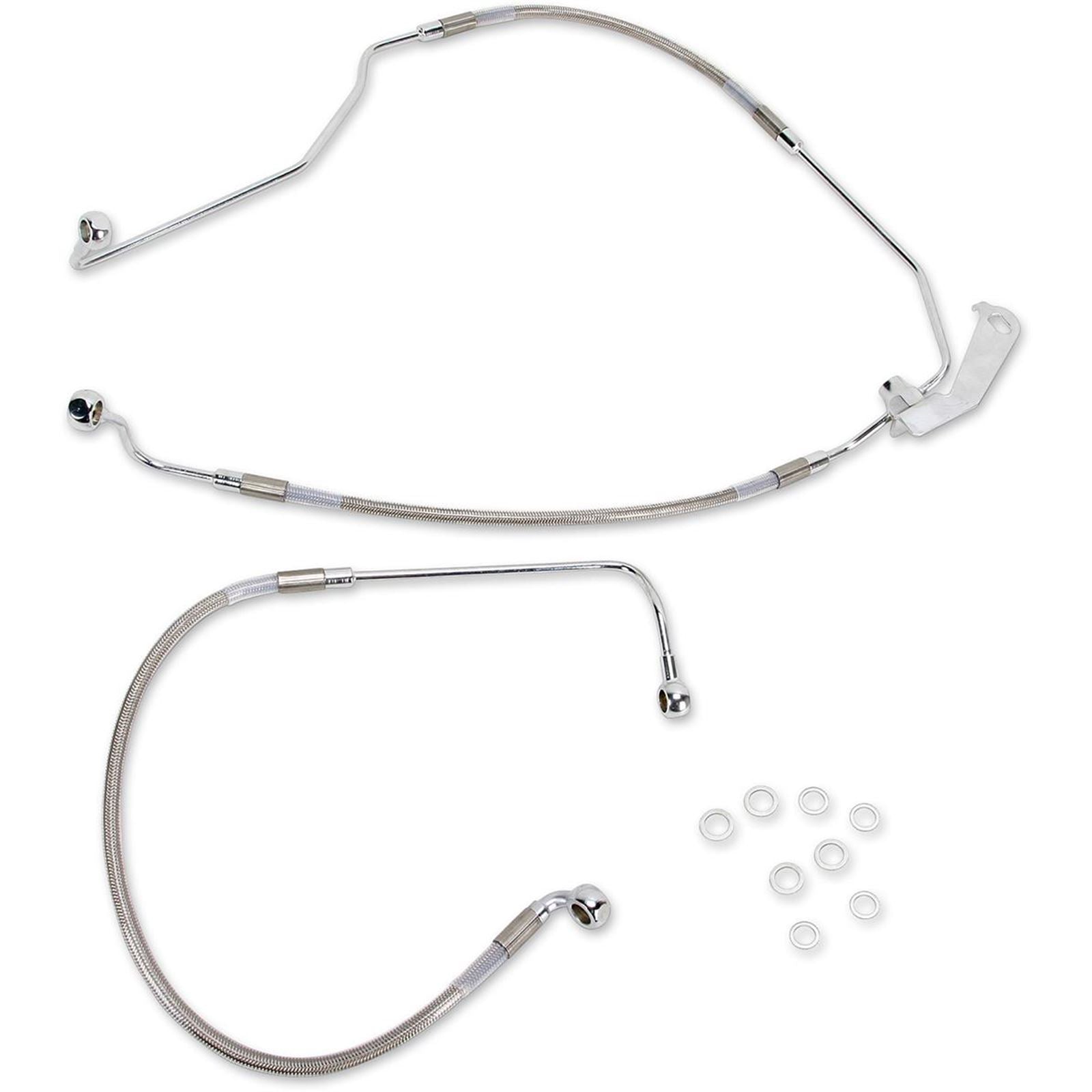 Drag Specialties Rear Brake Line  FL 9-13 ABS Stainless Steel 1741-2941_256208