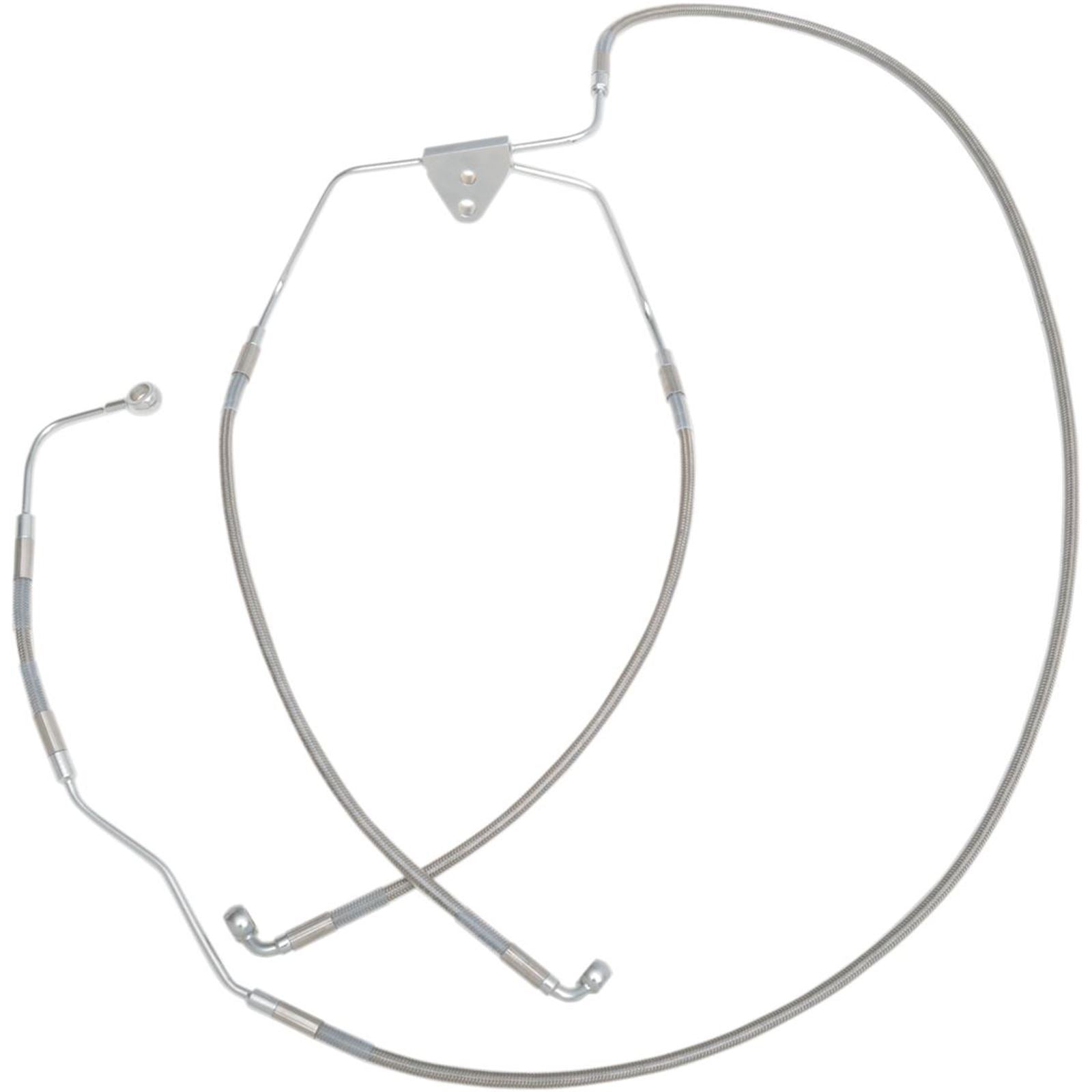 Drag Specialties Front Brake Line for H-D FLHT 09-13 ABS Stainless Steel 1741-2938_256221