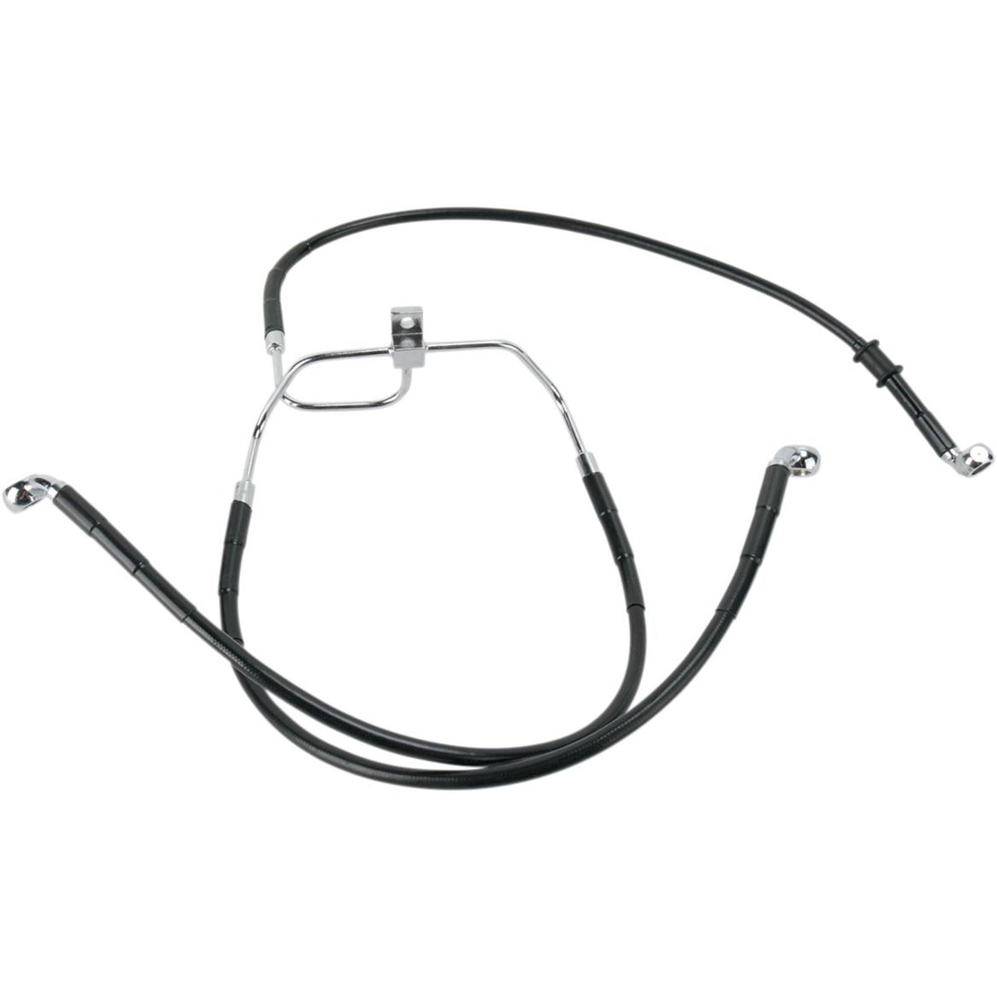 Drag Specialties Front Brake Line FXDF 08-17 Black 1741-2906_256238