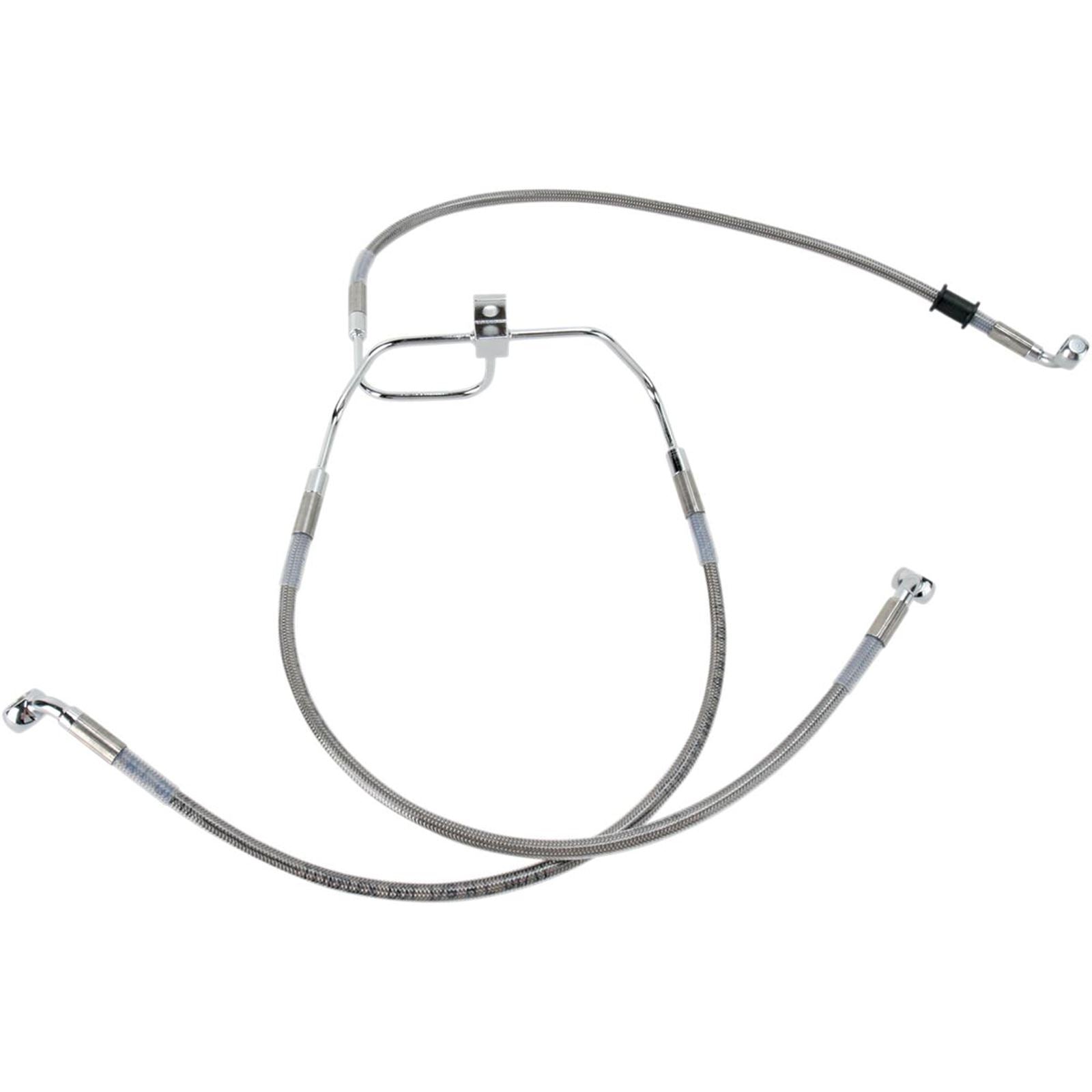 Drag Specialties Front Brake Line FXDF 08-17 Stainless Steel 1741-2900_256244
