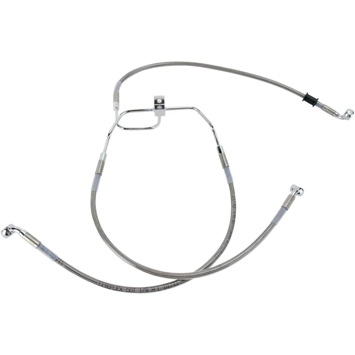 Drag Specialties +8" Brake Line - Front - Stainless Steel -  FXDF08-17 1741-2904_256249