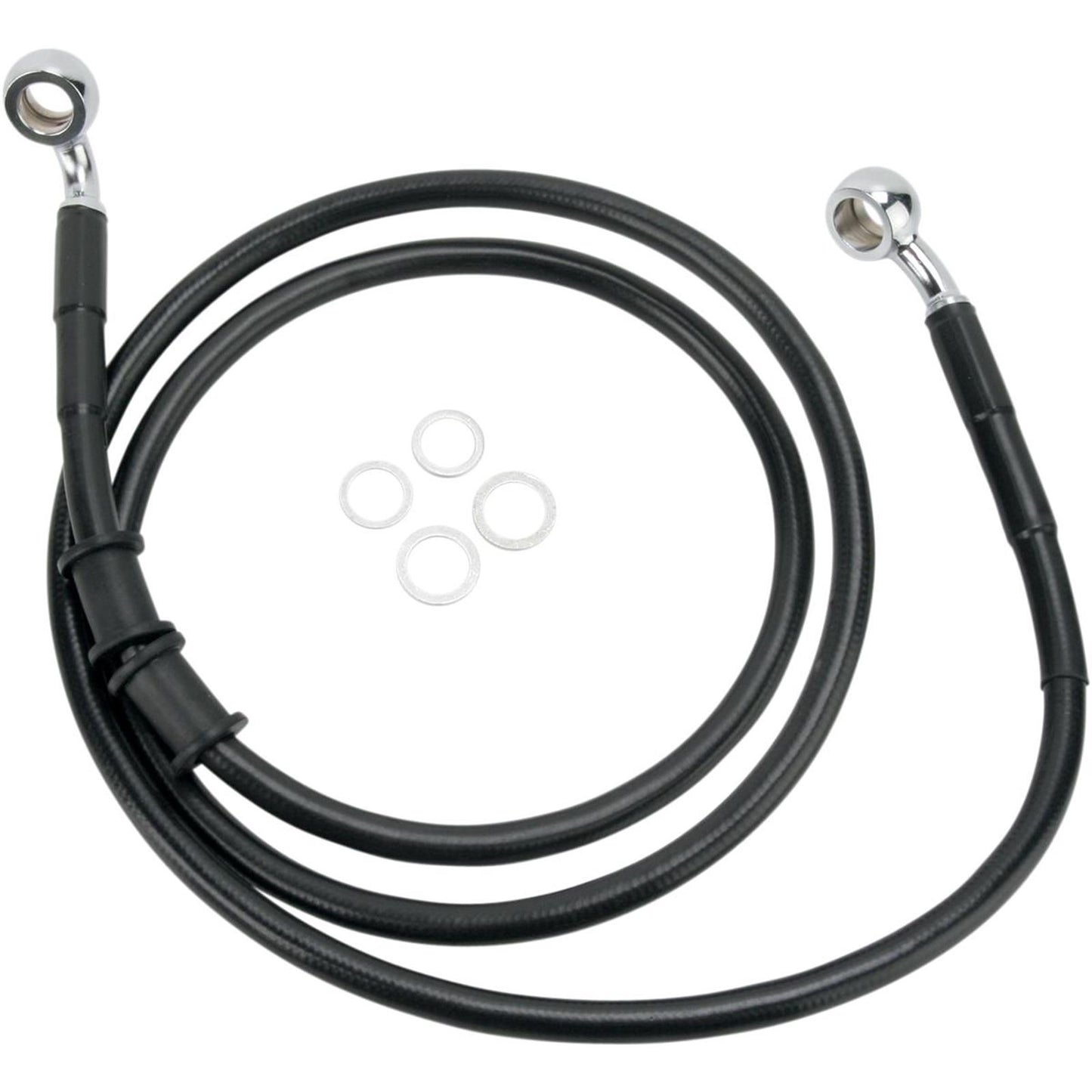 Drag Specialties Front Brake Line FXDL 08-09 Black [MPN: 1741-2882]_256256