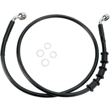 Drag Specialties +6" Brake Line - Front - Black Vinyl - FLSTN08-14 1741-2849_256265