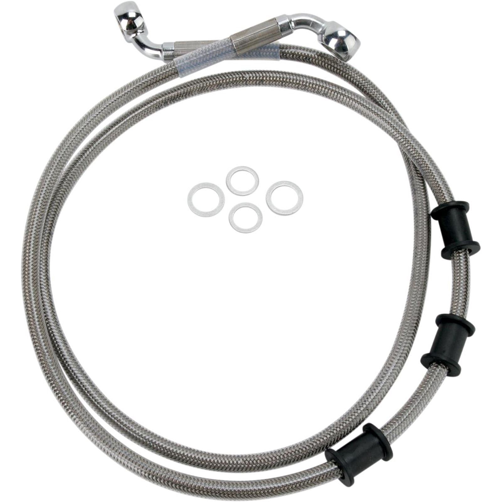 Drag Specialties +8" Brake Line - Front - Stainless Steel - FLSTN08-14 1741-2844_256274