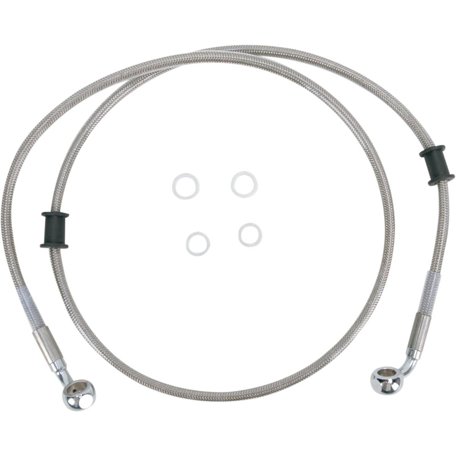 Drag Specialties Front Brake Line FXDWG 10-15 Stainless Steel 1741-2667_256360