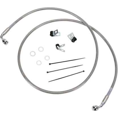Drag Specialties +6" Brake Line - Front - Stainless Steel - 00-07FLST 1741-2651_256374