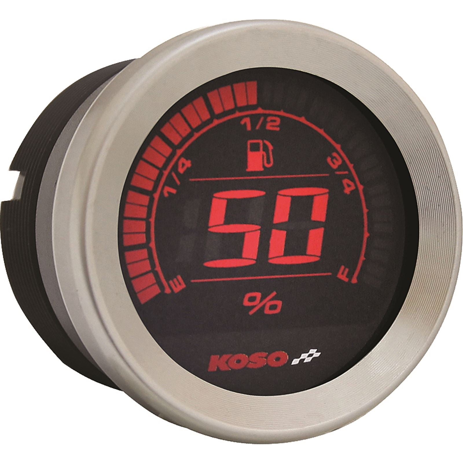 Koso Digital Gauge Cluster Silver Bezel 04-13 FLHT And FLTR BA050901_256404