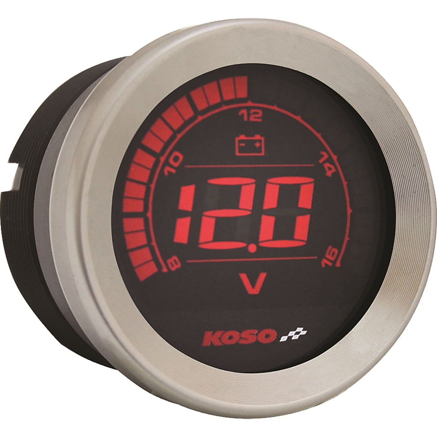 Koso Digital Gauge Cluster Silver Bezel 04-13 FLHT And FLTR BA050901_256405
