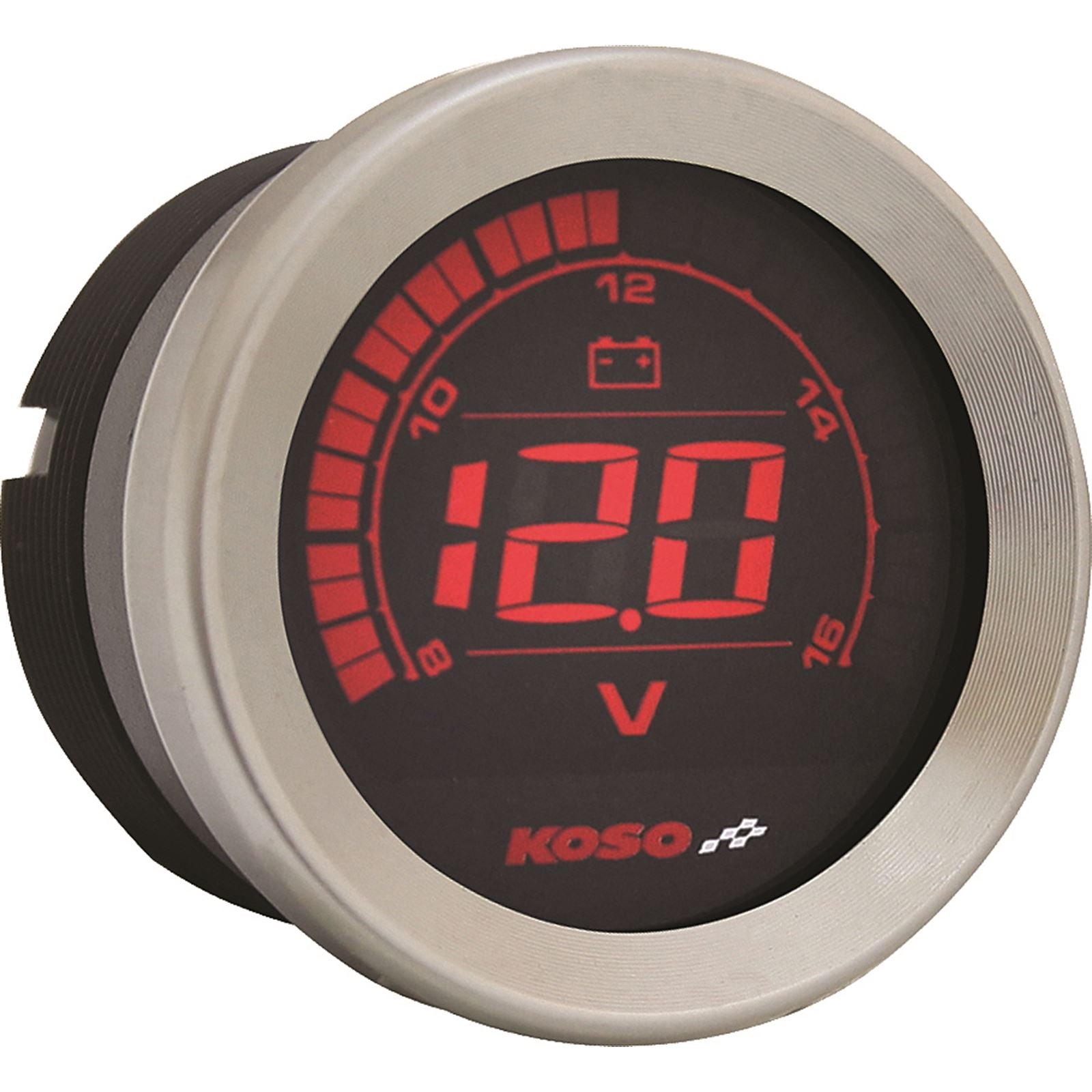 Koso Digital Gauge Cluster Silver Bezel 04-13 FLHT And FLTR BA050901_256405