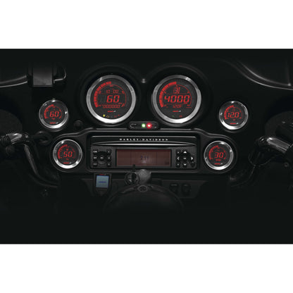 Koso Digital Gauge Cluster Silver Bezel 04-13 FLHT And FLTR BA050901_256409