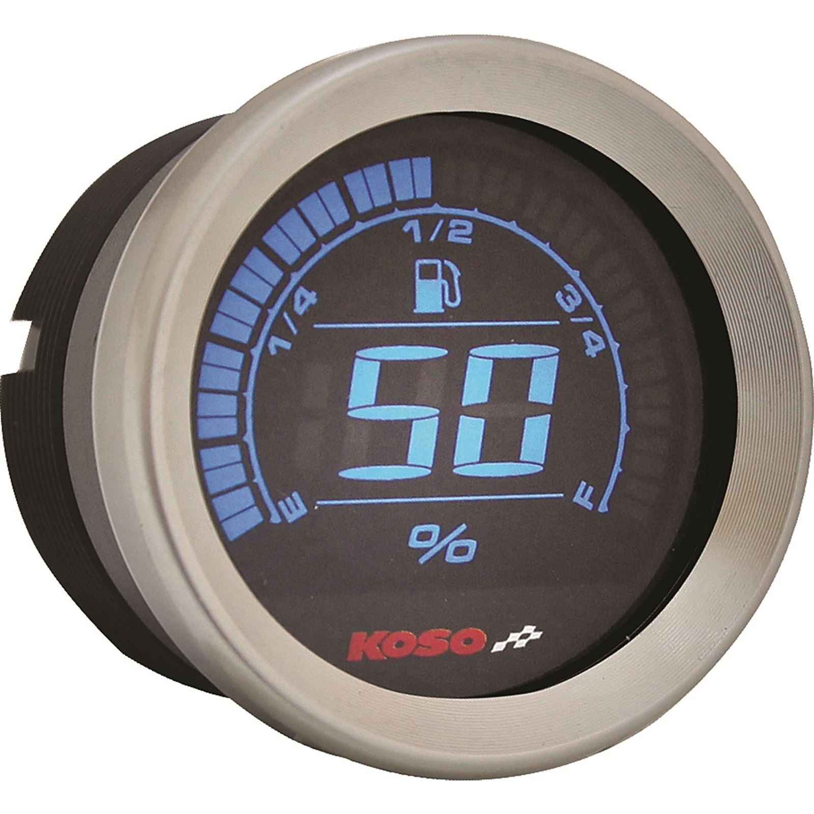 Koso Digital Gauge Cluster Silver Bezel 04-13 FLHT And FLTR BA050901_256412