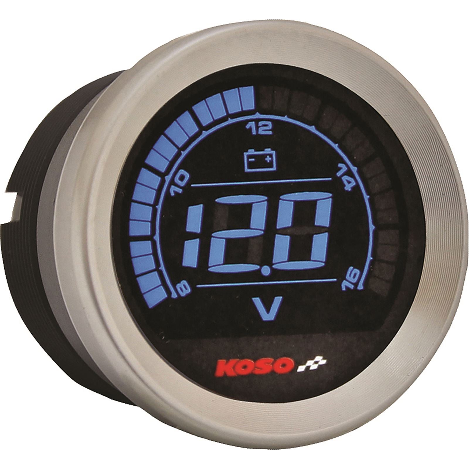 Koso Digital Gauge Cluster Silver Bezel 04-13 FLHT And FLTR BA050901_256413