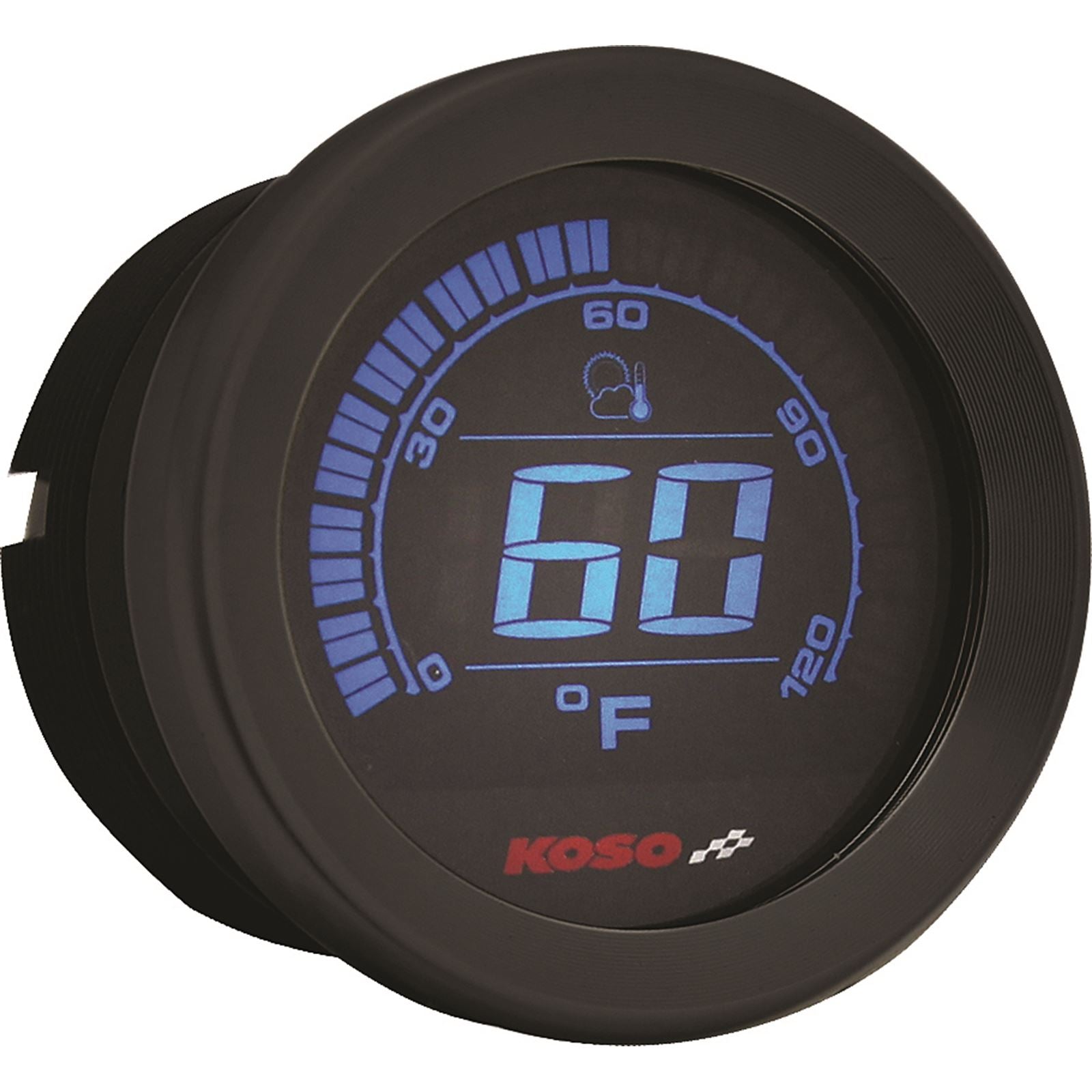 Koso Digital Gauge Cluster Black Bezel 04-13 FLHT And FLTR BA050903_256430