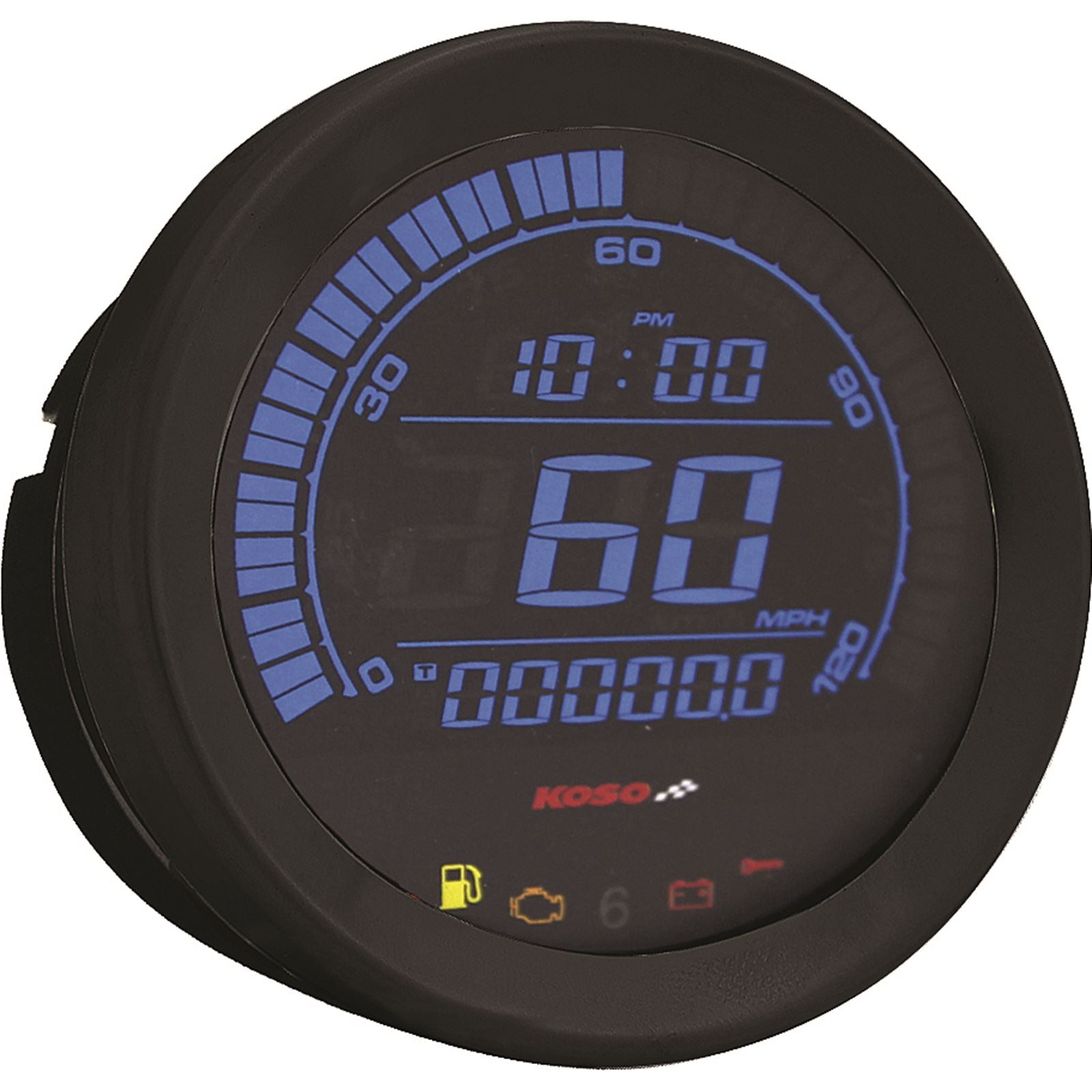 Koso Digital Gauge Cluster Black Bezel 04-13 FLHT And FLTR BA050903_256434