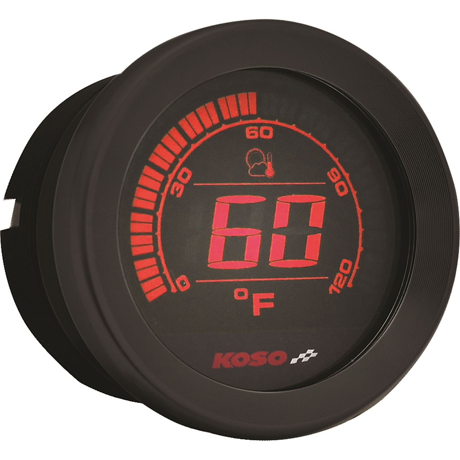 Koso Digital Gauge Cluster Black Bezel 04-13 FLHT And FLTR BA050903_256439