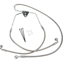 Drag Specialties +4" Brake Line - Front - Stainless Steel - 08-13 FL 1741-2625_256469