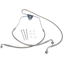 Drag Specialties +2" Brake Line - Front - Stainless Steel - FLH 96-07 1741-2629_256473
