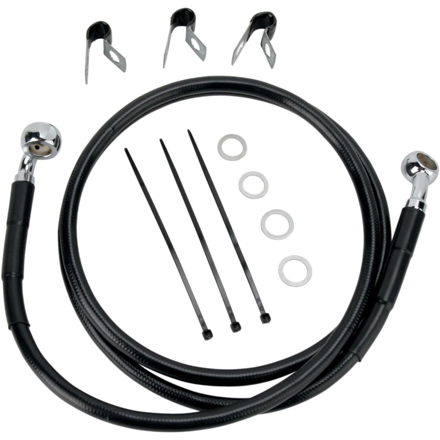 Drag Specialties +10" Brake Line -  Front - 00-07FLST 1741-2543_256517