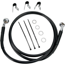 Drag Specialties +2" Brake Line - Front - Black Vinyl - 00-07FLST 1741-2539_256526