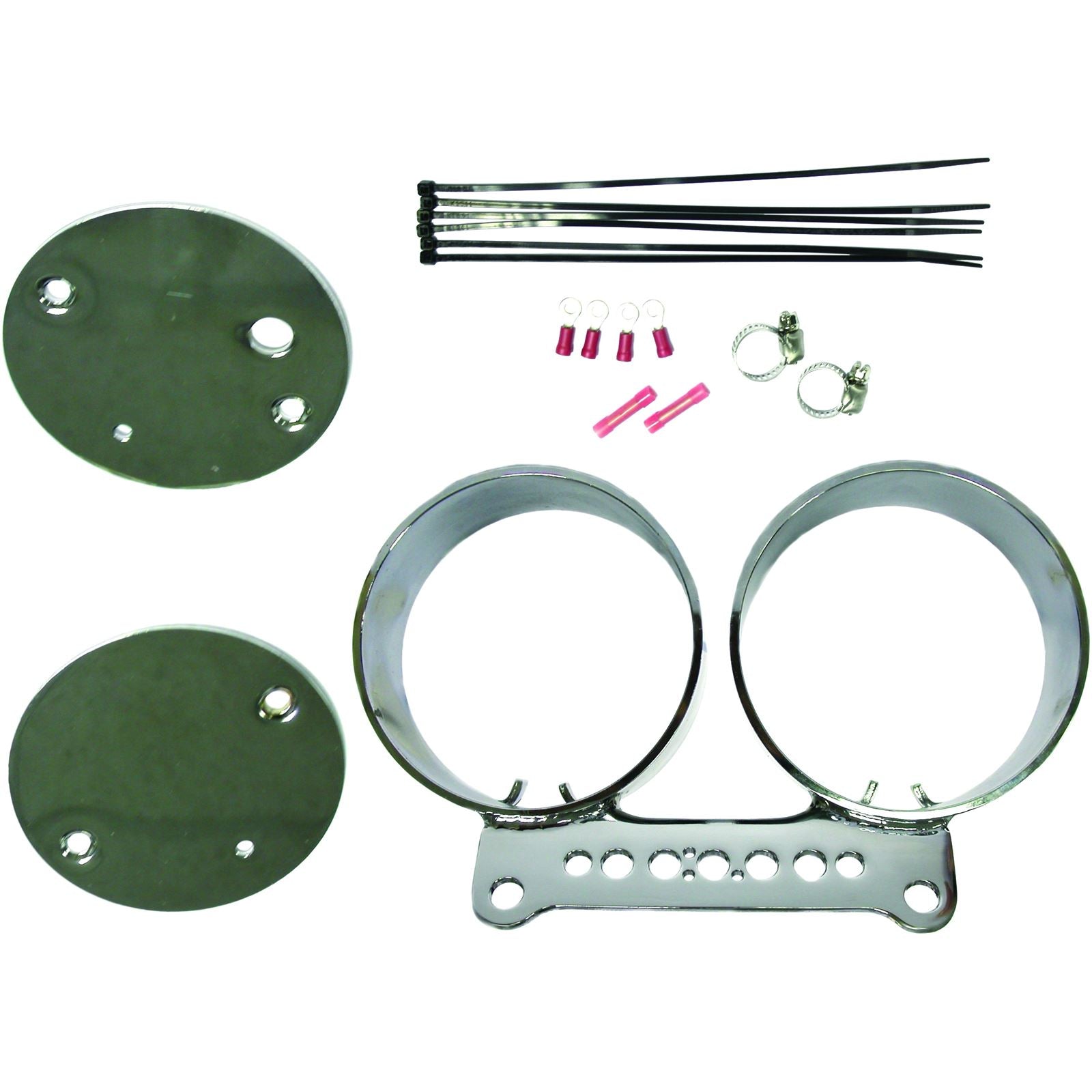 Harddrive Dual Gauge Mount Bracket Kit Chrome  169389_1478599