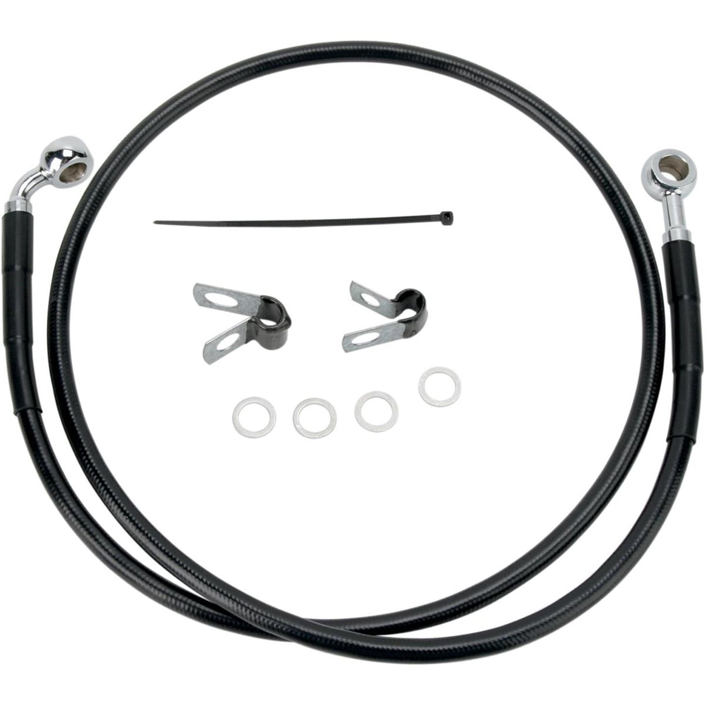 Drag Specialties Front Brake Line XL-C 04-13 Black 1741-2532_256612