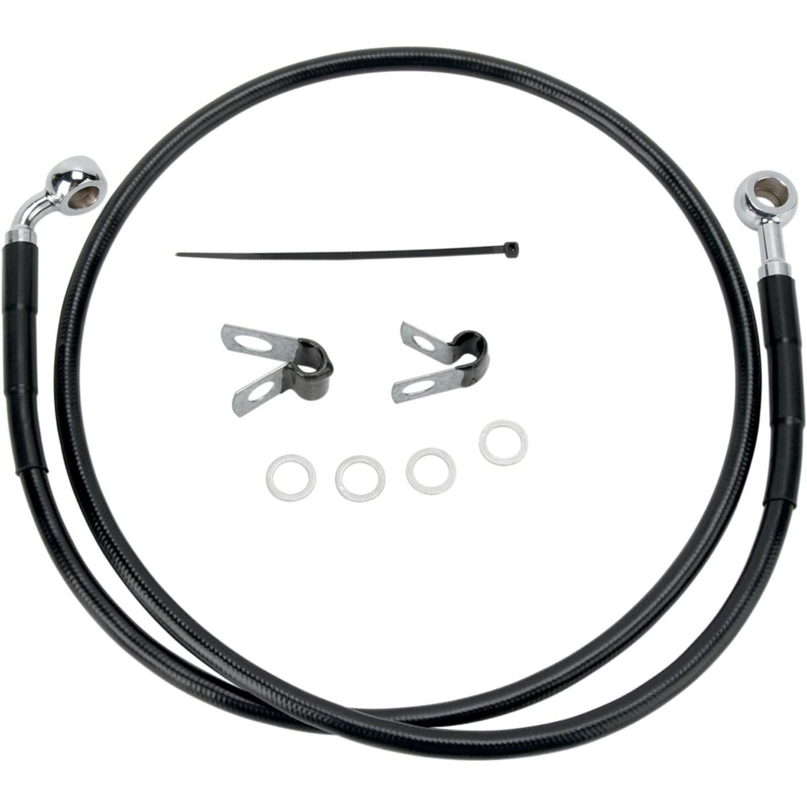 Drag Specialties Front Brake Line XL-C 04-13 Black 1741-2532_256612