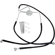 Drag Specialties +8" Brake Line - Front - Black Vinyl - FLHR96-07 1741-2524_256617