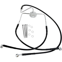 Drag Specialties +10" Brake Line - Front - Black Vinyl - FLHR96-7 1741-2525_256618