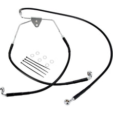 Drag Specialties +8" Brake Line - Front - Black Vinyl - FLH 96-07 [MPN: 1741-2518]_256623