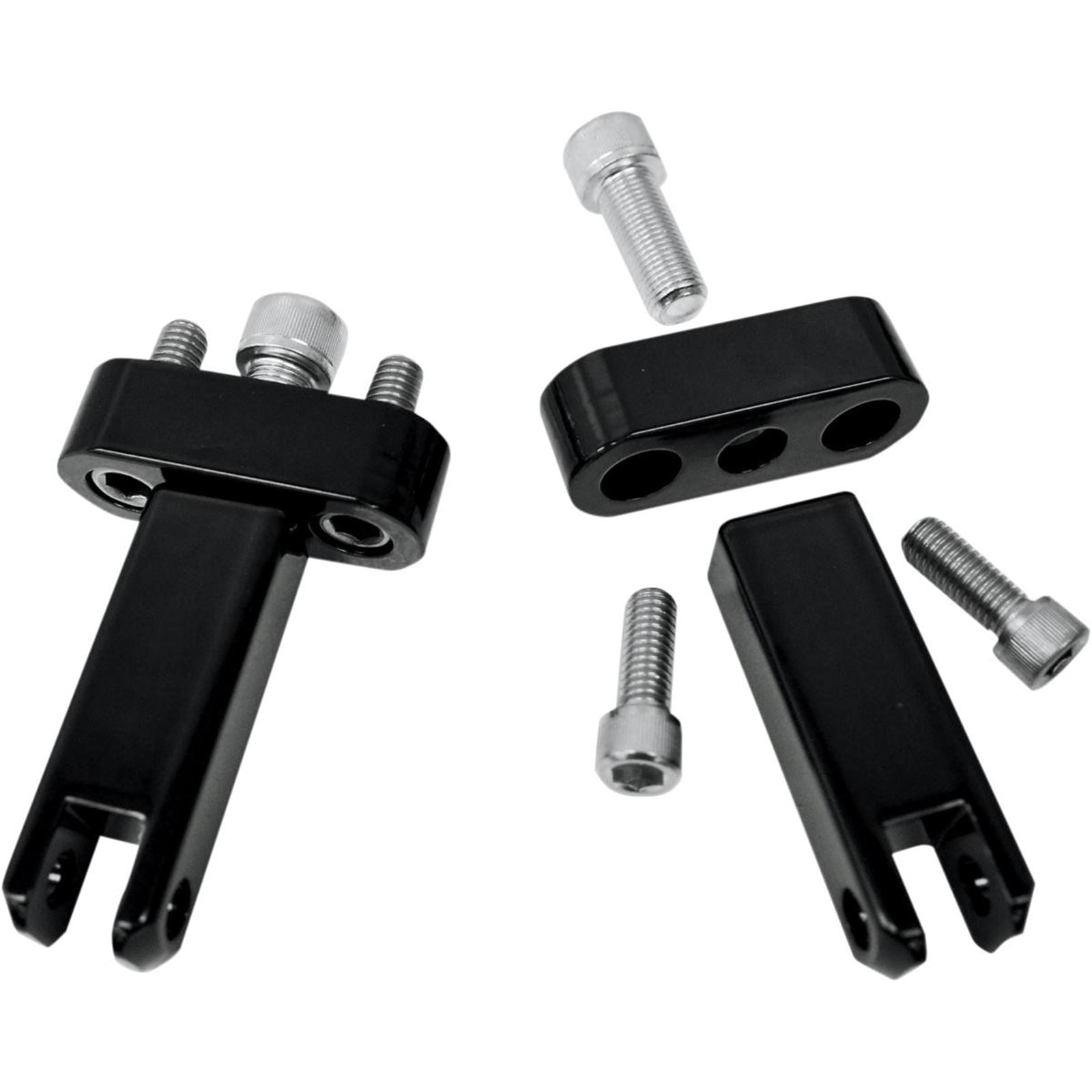 Drag Specialties Passenger Peg Mounts - Black 1620-1046_256647