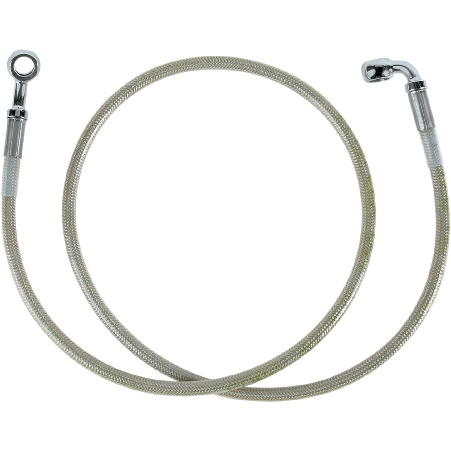 Drag Specialties Front Brake Line XLC 96-98 Clear-Coated Stainless Steel 1204-2754_256660