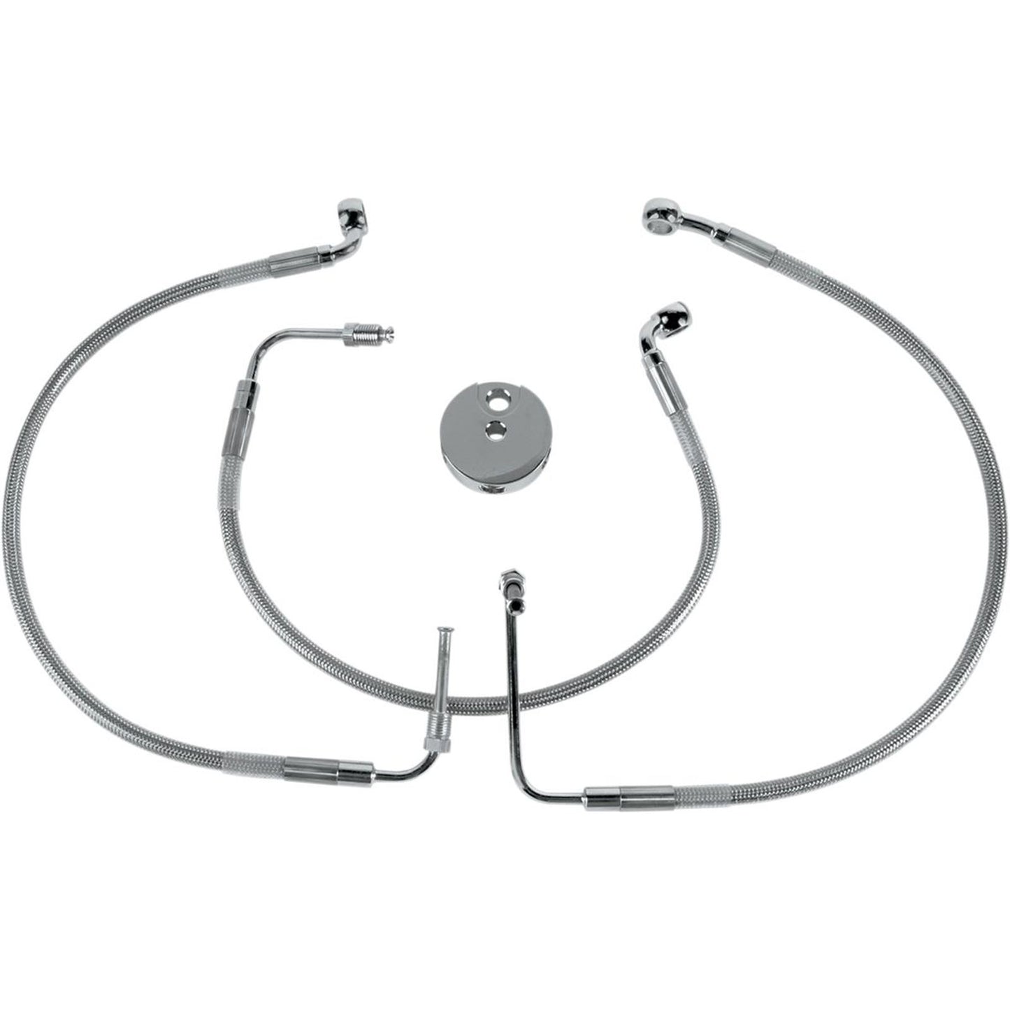 Drag Specialties Front Brake Line XLS 96-03 Clear-Coated Stainless Steel 1204-2755_256661