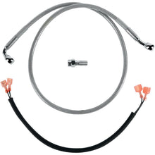 Drag Specialties Rear Brake Line FXST 89-99 with  Wire Harness Stainless Steel 1204-2745_256668
