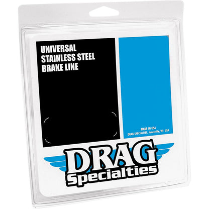 Drag Specialties Front Brake Line FXST 99-07 Clear-Coated Stainless Steel 1204-2746_256669