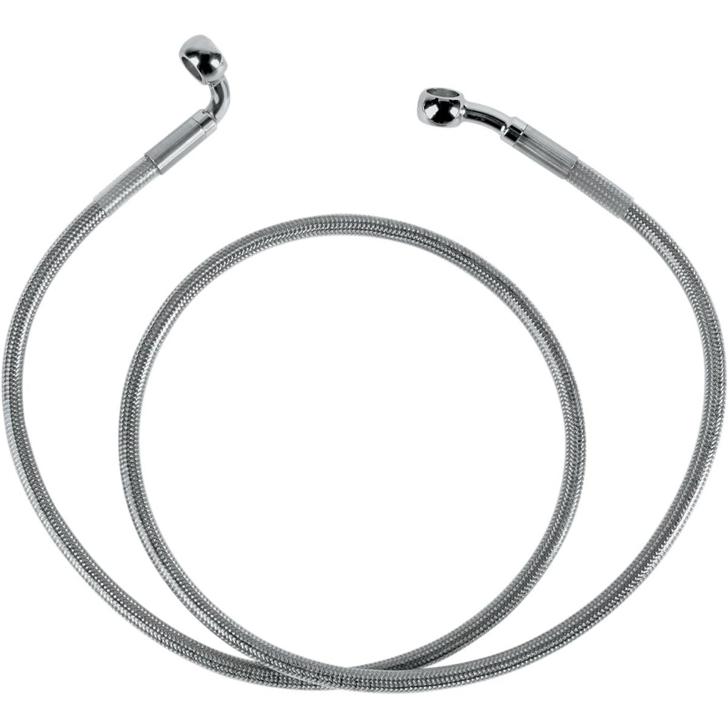 Drag Specialties Front Brake Line Springer 95-06 Clear-Coated Stainless Steel 1204-2749_256671