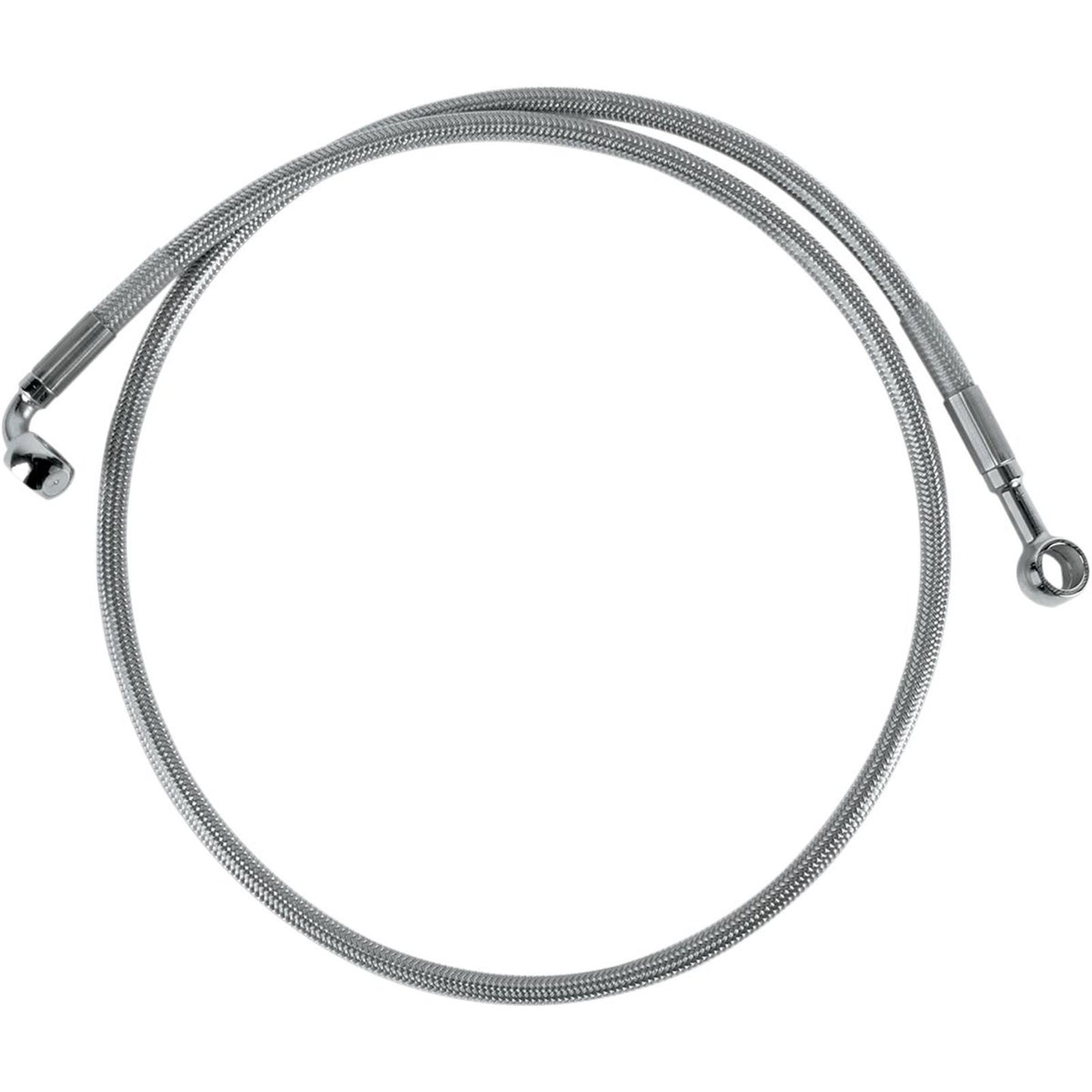 Drag Specialties Front Brake Line XL/H 88-03 Clear-Coated Stainless Steel 1204-2753_256674