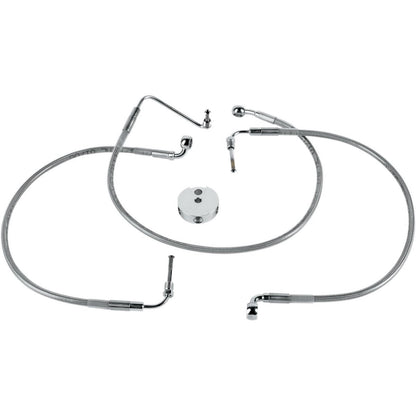 Drag Specialties Front Brake Line - FXST/DWG - Clear-Coated Stainless Steel 1204-2740_256679