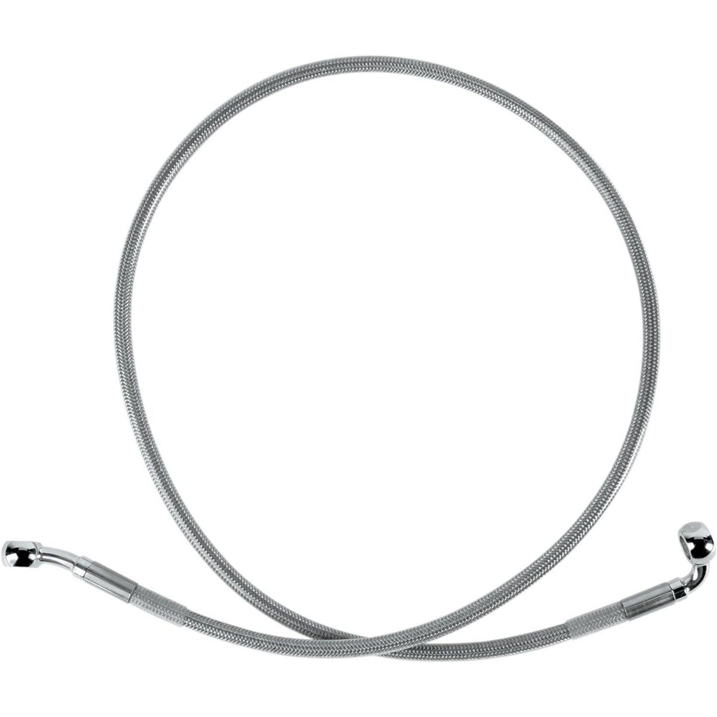 Drag Specialties Front Brake Line FXD 00-05 Clear-Coated Stainless Steel 1204-2737_256690