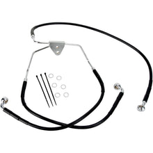 Drag Specialties +8" Brake Line - Front - Black Vinyl - 08-13FLT BL 1741-2512_256720