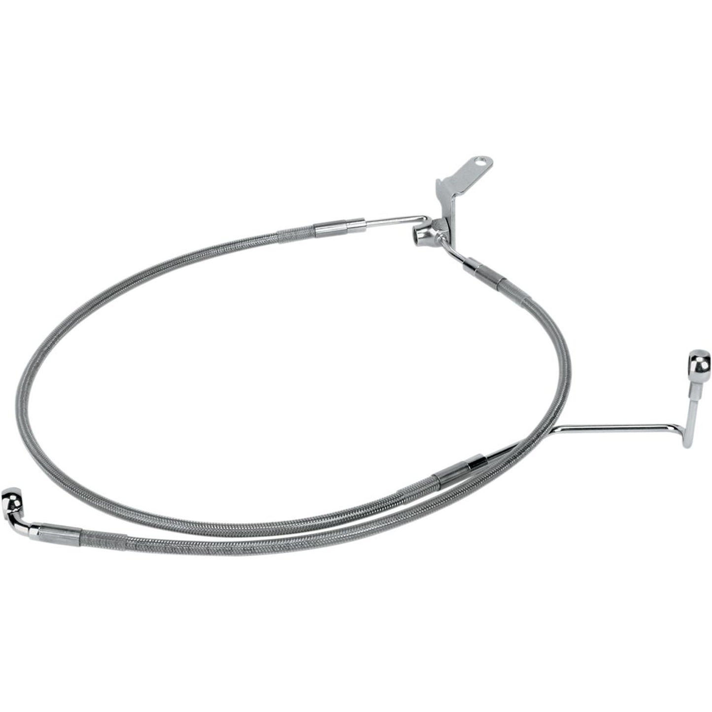 Drag Specialties +3" Brake Line - Rear - Stainless Steel - 04-06ST 1741-0708_256732