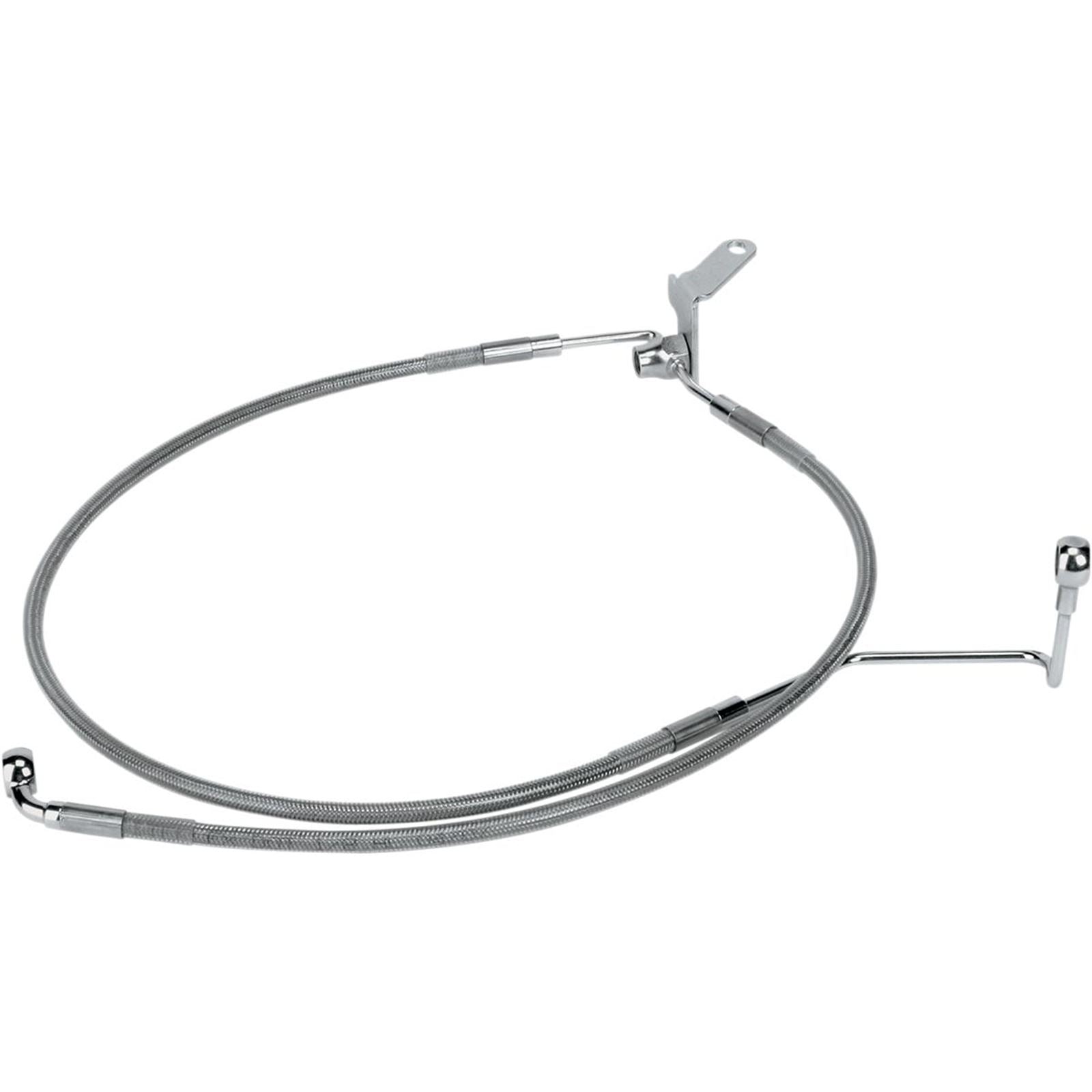 Drag Specialties +3" Brake Line - Rear - Stainless Steel - 04-06ST 1741-0708_256732