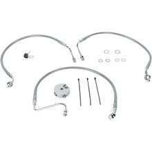 Drag Specialties Front Brake Line XL 04-13 Clear-Coated Stainless Steel 1741-0870_256734