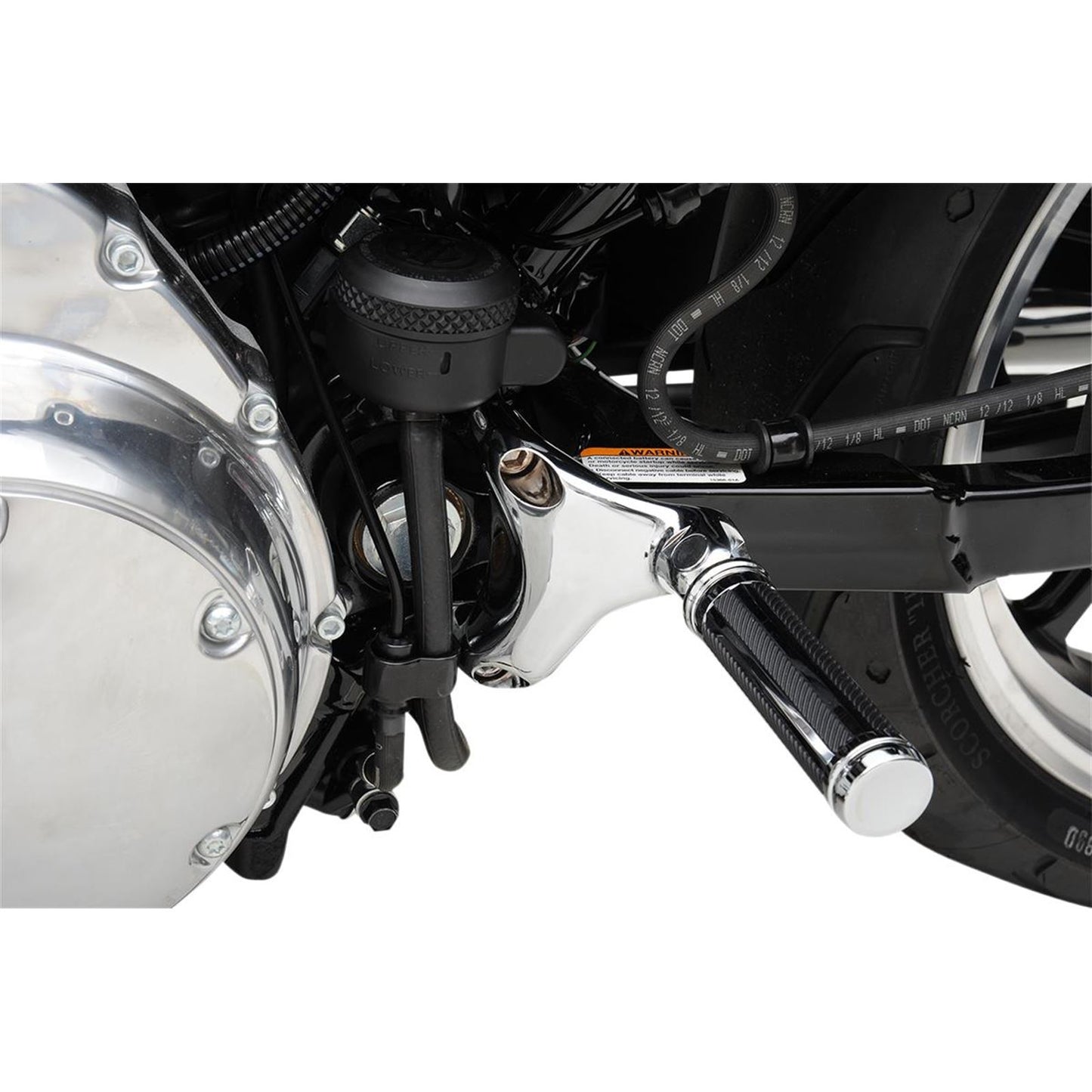 Drag Specialties Passenger Peg Mount - Chrome - XL '04-'13 1620-0363_256860