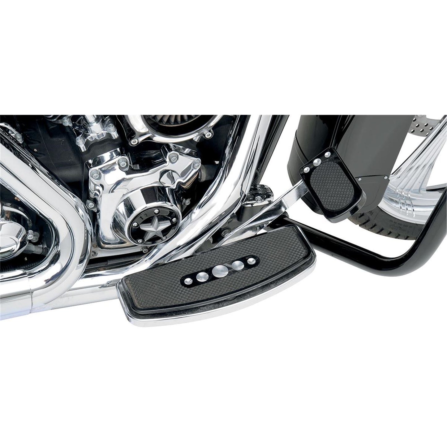 Drag Specialties Black Brake Pedal Pad - '83-'18 FL 1610-0195_256881