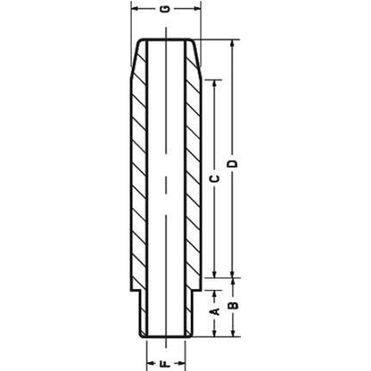 KPMI Guide Intake/Exhaust Standard. Bronze fits H-D Evolution 87-99 [MPN: 20-4320]_256975