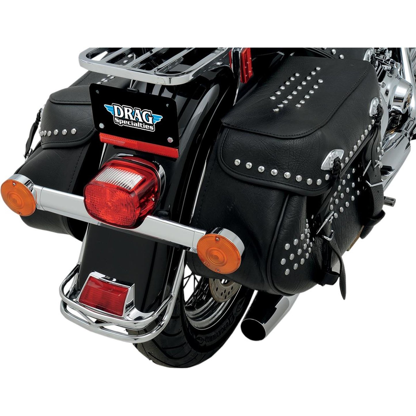 Drag Specialties Rear Fender Rail - Chrome 1413-0017_257245