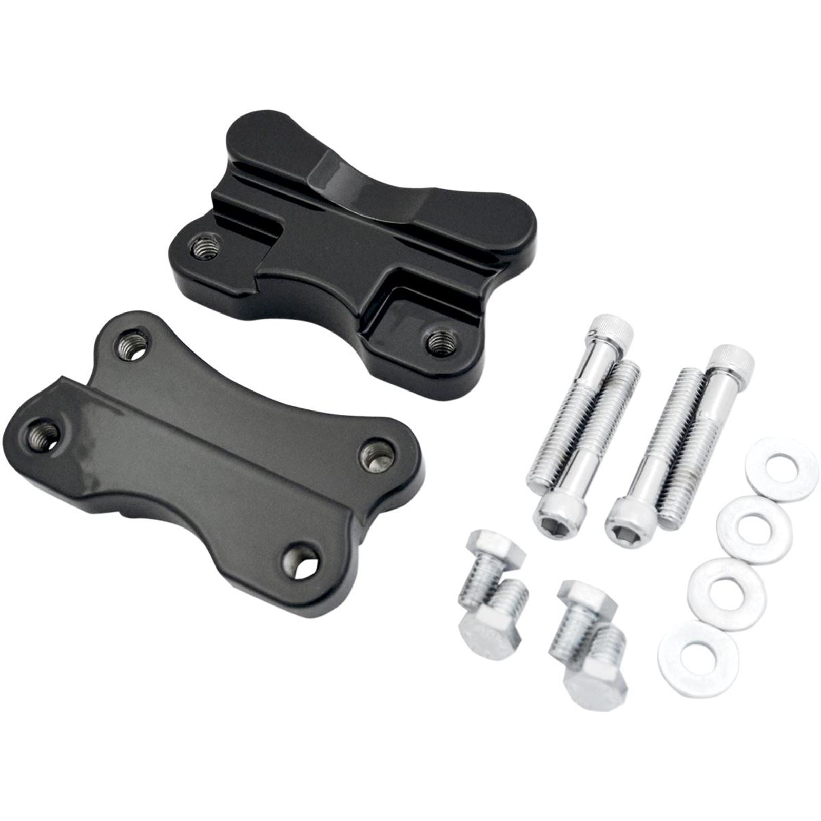 Drag Specialties Fender-To-Fork Adapters - Gloss Black [MPN: 1410-0067]_257273